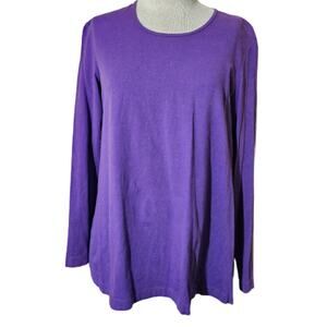 Purple Long Sleeve Maternity Top Size Medium